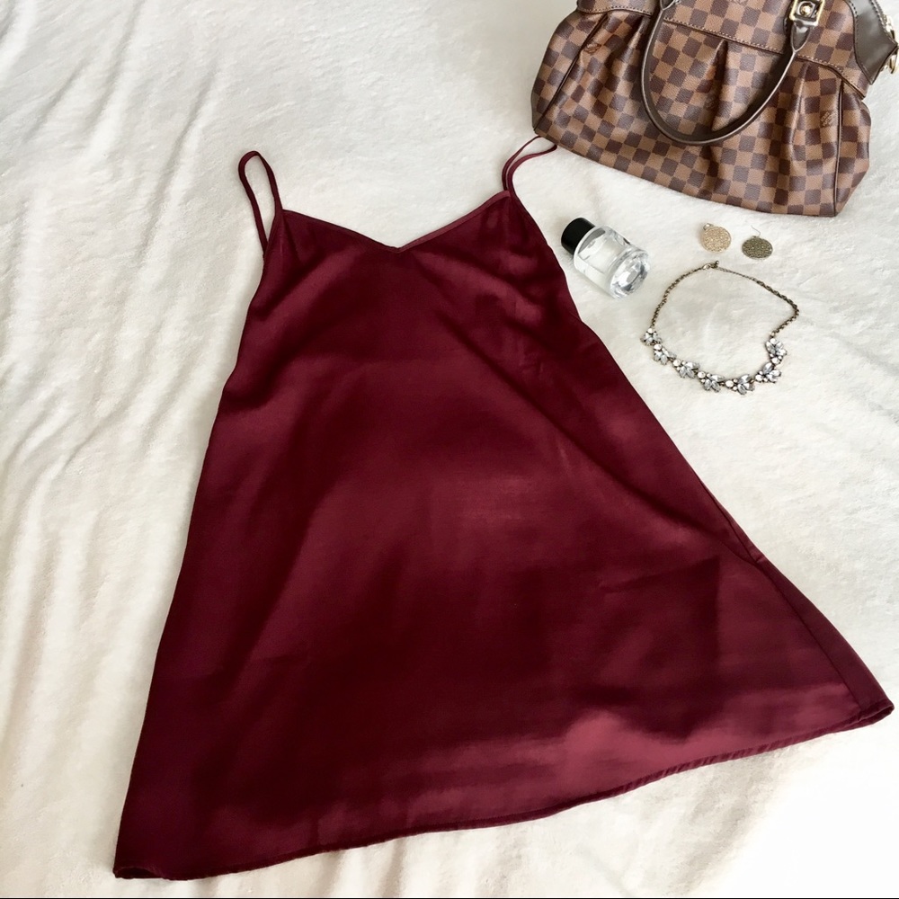 TOBI SILK SLIP DRESS